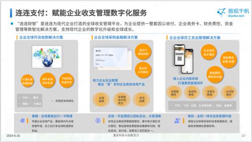 中国第三方支付市场专题分析2024 连连支付位列企业数字化服务第一阵营